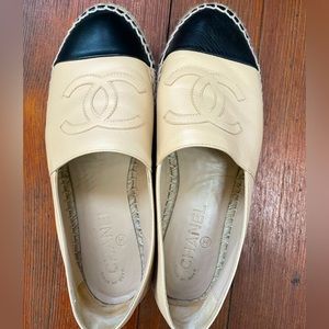Chanel Espadrilles Beige/Black Size 37